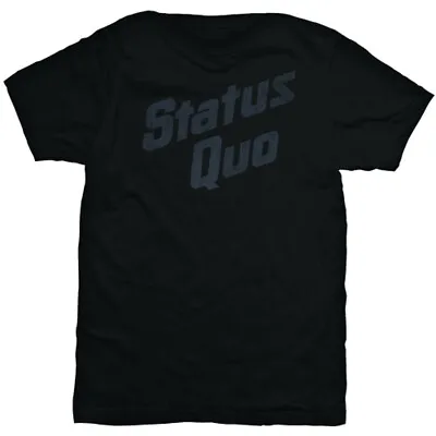 Buy Official Status Quo Vintage Logo Mens Black T Shirt Status Quo Tee  • 13.70£