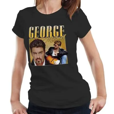 Buy George Michael Appreciation Fitted Ladies TShirt Homage Throwback • 13.99£