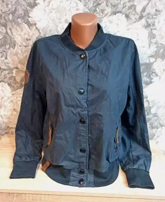 Buy Naketano Women's Bomber  Jacket Size M Blue Color Zip • 28.52£