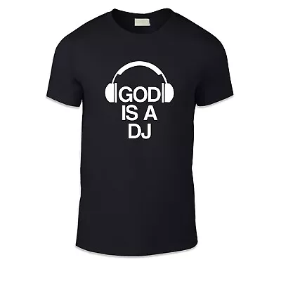 Buy God Is A DJ Unisex T Shirt - Fun Dance Music Rave Beats Clubbing • 12.95£