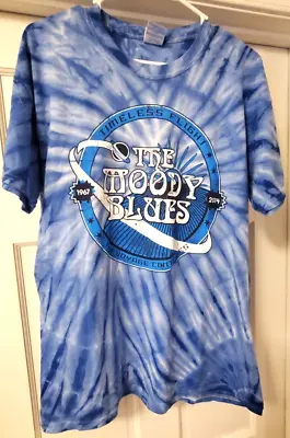 Buy The MOODY BLUES Timeless Flight 1967 2014 Tie Die Tour T-Shirt Large • 19.17£