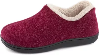 Buy Women's Cozy Memory Foam Loafer Slippers Fleece Lining Closed Back House Shoes • 10.33£