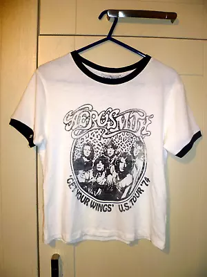 Buy Aerosmith - 2020 Original  Get Your Wings U.s. Tour '74  Ladies T-shirt (l) • 9.99£