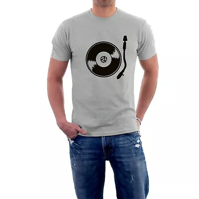 Buy Record Player T-shirt Vinyl Single Album Pop Rock Music Tee By Sillytees • 14£