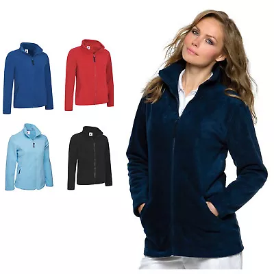 Buy Ladies Womens Micro Full Zip Fleece Jacket Size 8-22 - OUTDOOR WIND CASUAL COAT • 17.95£