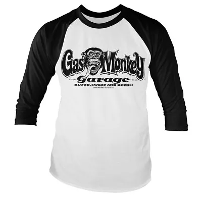 Buy Officially Licensed Gas Monkey Garage Logo Baseball Long Sleeve T-Shirt (S-XXL) • 12.99£
