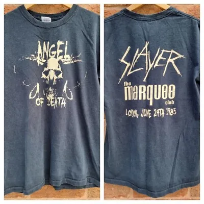 Buy Vintage Slayer T Shirt 1985? Marquee Club London With Backprint MEDIUM  • 99.99£