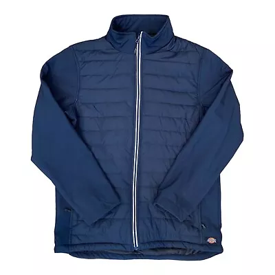 Buy Dickies Jacket XL Navy Blue Thermal Long Sleeved Coat Men’s Great Used Condition • 18£
