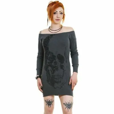 Buy Toxico Skull Dress, Alternative, Gothic, Emo Clothing, Official Merch, Large • 14£