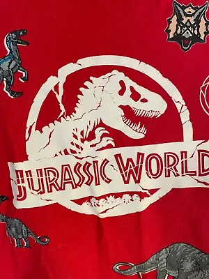 Buy Primark Jurassic World Red T-shirt 6-7 Years • 3.99£