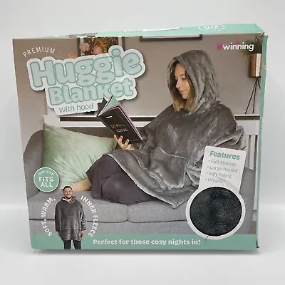 Buy Premium Huggie Blanket With Hood Unisex One Size Fits All Soft Warm BASHED BOX • 19.99£