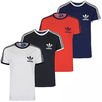 Buy Adidas Originals Men's Sport Essentials California Tee White Black Navy Red S-xl • 24.99£