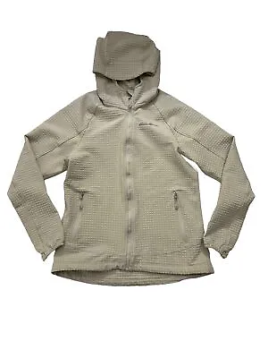 Buy Eddie Bauer Jacket Womens Small Taupe Rain Coat 100% Nylon Windbreaker Warm • 18.94£