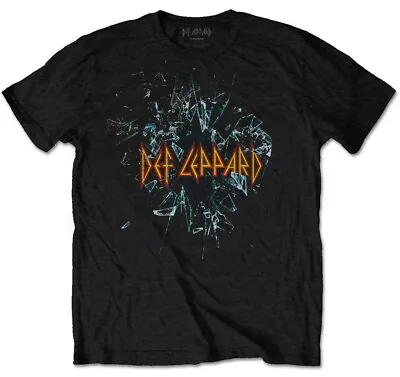 Buy Def Leppard Shatter Black T-Shirt NEW OFFICIAL • 15.19£