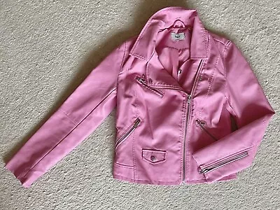 Buy ONLY Pink Faux Leather Jacket Size 6  • 13.99£