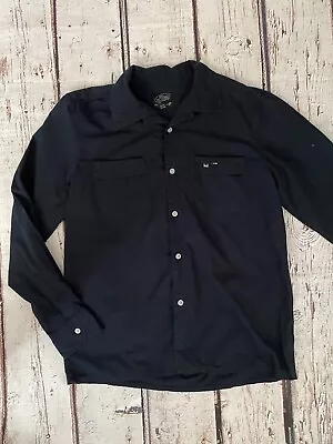 Buy Vans Mens Black Long Sleeve Shirt Size M • 8.99£