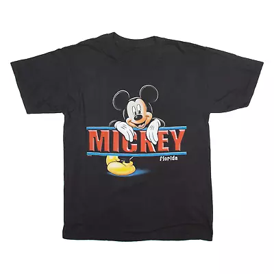 Buy DISNEY Mickey Mouse Mens T-Shirt Black L • 13.99£