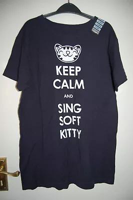 Buy Big Bang Theory T Shirt  Keep Calm  Navy Extra Large (XL) BNWT • 12.99£