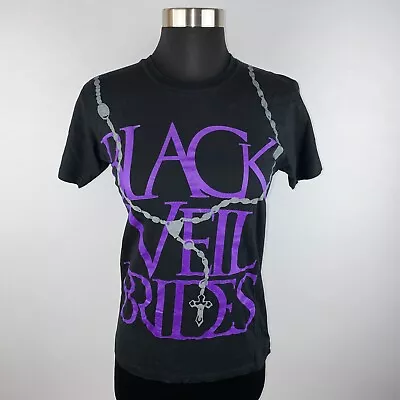 Buy Black Veil Brides Black Purple Graphics Short Sleeve Unisex XS Cotton T Shirt • 37.88£
