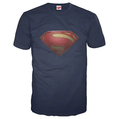 Buy DC Comics Man Of Steel Textured Logo Official Men's T-shirt • 22.99£
