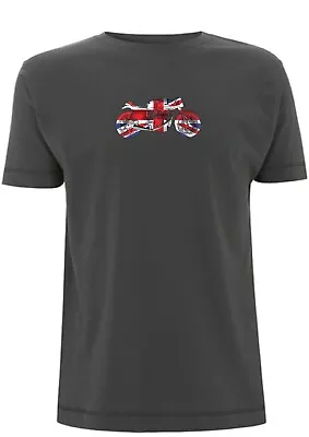 Buy Cafe Racer Union Jack Bike T Shirt Manx TT Isle Of Man Classic Race Biker Brit  • 18.99£