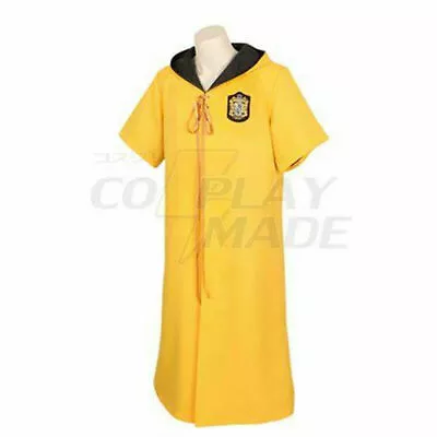 Buy Harry Potter Quidditch Robes Hufflepuff Yellow Color Cape Costume • 44.40£