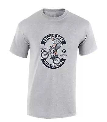 Buy Extreme Biker Mens T Shirt Bmx Bicycle Bike Design Clothing Cool Gift Top Idea • 8.99£