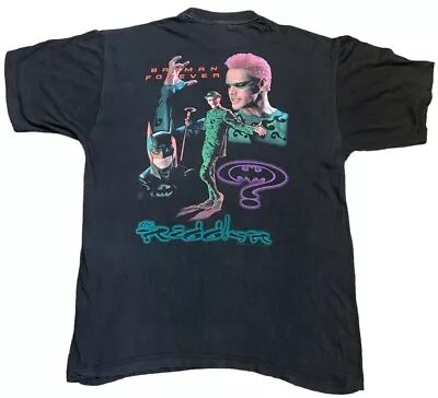 Buy Batman Forever Jim Carrey The Riddler Vintage 1995 T Shirt Size XL • 150£