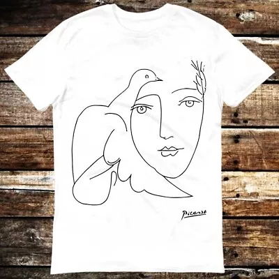 Buy One Line Picasso Fearless Art Drawing T Shirt 6181 • 6.35£