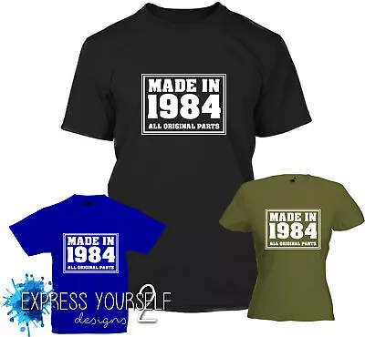 Buy MADE IN 1984 - 40th Birthday T-Shirt (2024), Gift, Premium Quality • 9.99£