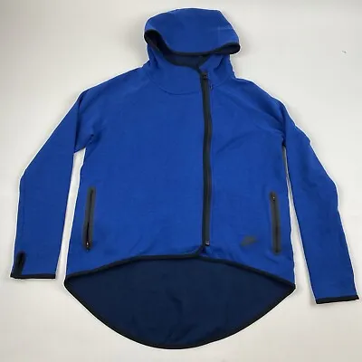 Buy Nike Sportswear Tech Fleece Cape Hoodie 908822-466 Womens Medium Blue Full Zip • 23.61£