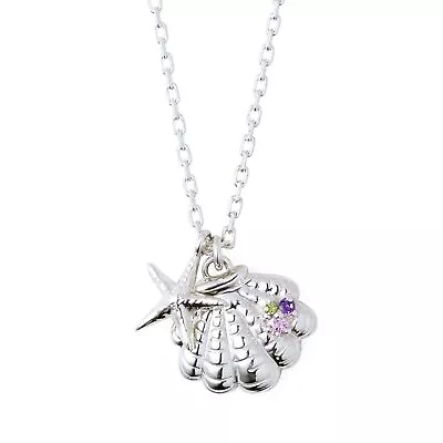 Buy The Little Mermaid Disney Princess Ariel/Silver Necklace Women's DI-SN800CZ • 192.28£