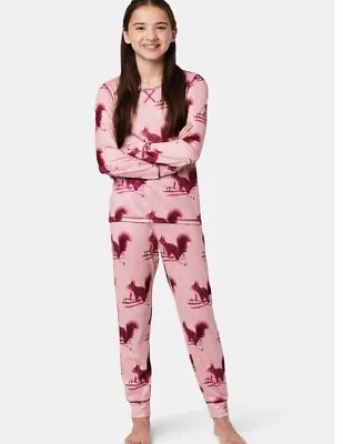 Buy NWT 16 18 JUSTICE Pajamas Squirrels Autumn Tween Easter Sleepover Bff School Pjs • 26.61£