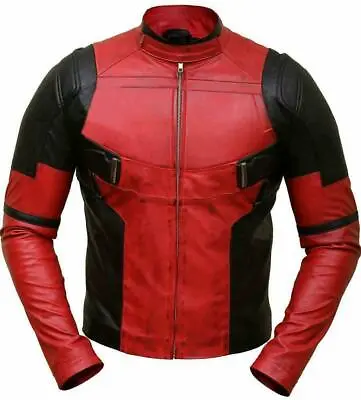 Buy Deadpool Wade Wilson Ryan Reynolds Leather Jacket Cosplay Costume • 104.21£
