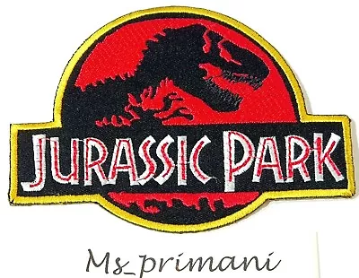 Buy Jurassic Park Patch Embroidered Iron On Sew Jacket Cartoon Badge Dress T Shirt • 2.99£