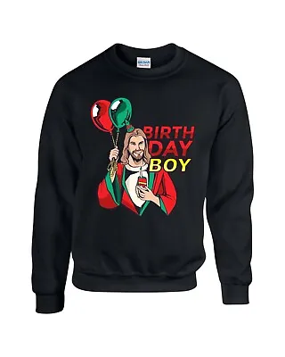 Buy Jesus Birthday Boy Christmas Jumper, Funny Santa Xmas Day Unisex Sweatshirt Top • 18.99£