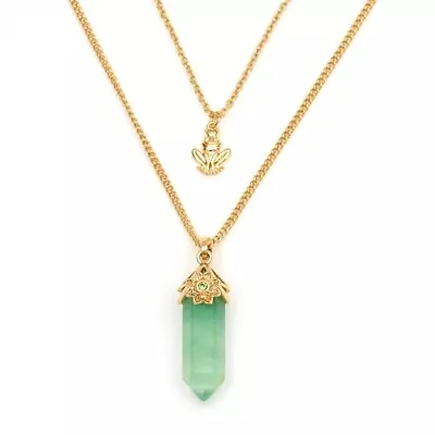 Buy Tiana Fluorite Layered Necklace - 2 Chains - Disney Princess - BNIB • 7.99£
