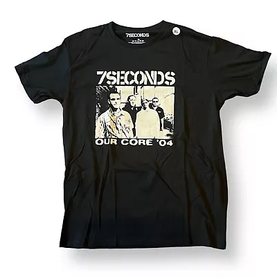 Buy 7 Seconds Our Core '04 Double Sided Print Band T-Shirt - Size XL • 11.99£