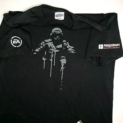 Buy TITANFALL Promo Vintage T-shirt Size:L Black Short Sleeve EA Games  • 26.40£