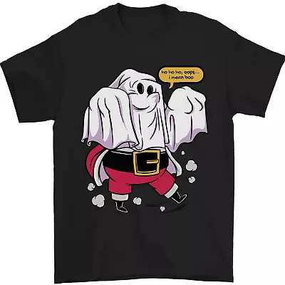 Buy Funny Santa Ghost Christmas Halloween Mens T-Shirt 100% Cotton • 9.48£