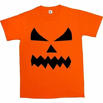 Buy Halloween Pumpkin Monster Scary Face Eyes Mouth Mens T-Shirt • 8.99£