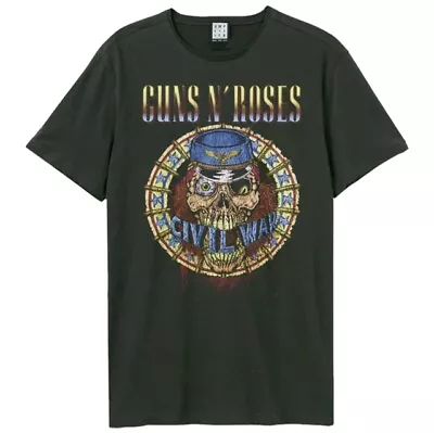 Buy Guns N' Roses Civil War Amplified  Vintage Charcoal T Shirt • 22.01£