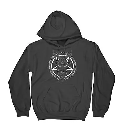 Buy Pentagram Goat Satanic Men's T Shirt - Metal Baphomet Occult Goth Devil • 25.95£