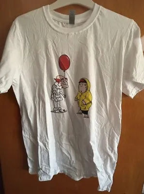 Buy Family Guy T Shirt Chris And Herbert The Pervert IT Horror Parody Merch Tee Sz M • 11.75£
