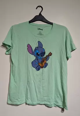 Buy Lilo And Stitch Stitch Lime Green Short Sleeve T-Shirt Small/Medium • 7.99£