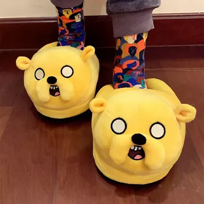 Buy Adventure Time Jake Unisex Slippers - Sizes 4-10 - Comfy Indoor Shoes • 18.99£