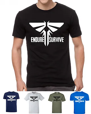 Buy The Last Of Us T-shirt Endure Survive Apocalypse Game Part 2 Two Ellie Joel • 9.99£