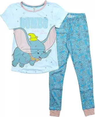 Buy Ladies Womens Disney Dumbo  Pj PJs 8-22 Nightwear Pyjamas Embrace Who You Are • 15.99£