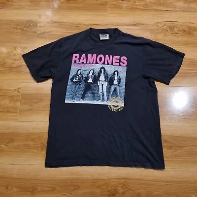 Buy The Ramones THE ROXX VINTAGE Mens T-Shirt HEY HO ANTHOLOGY Single Stitch Size L • 156.38£