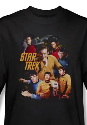 Buy Star Trek The Original Series Main Crew Cast At The Controls T-Shirt SM NEW • 17.36£